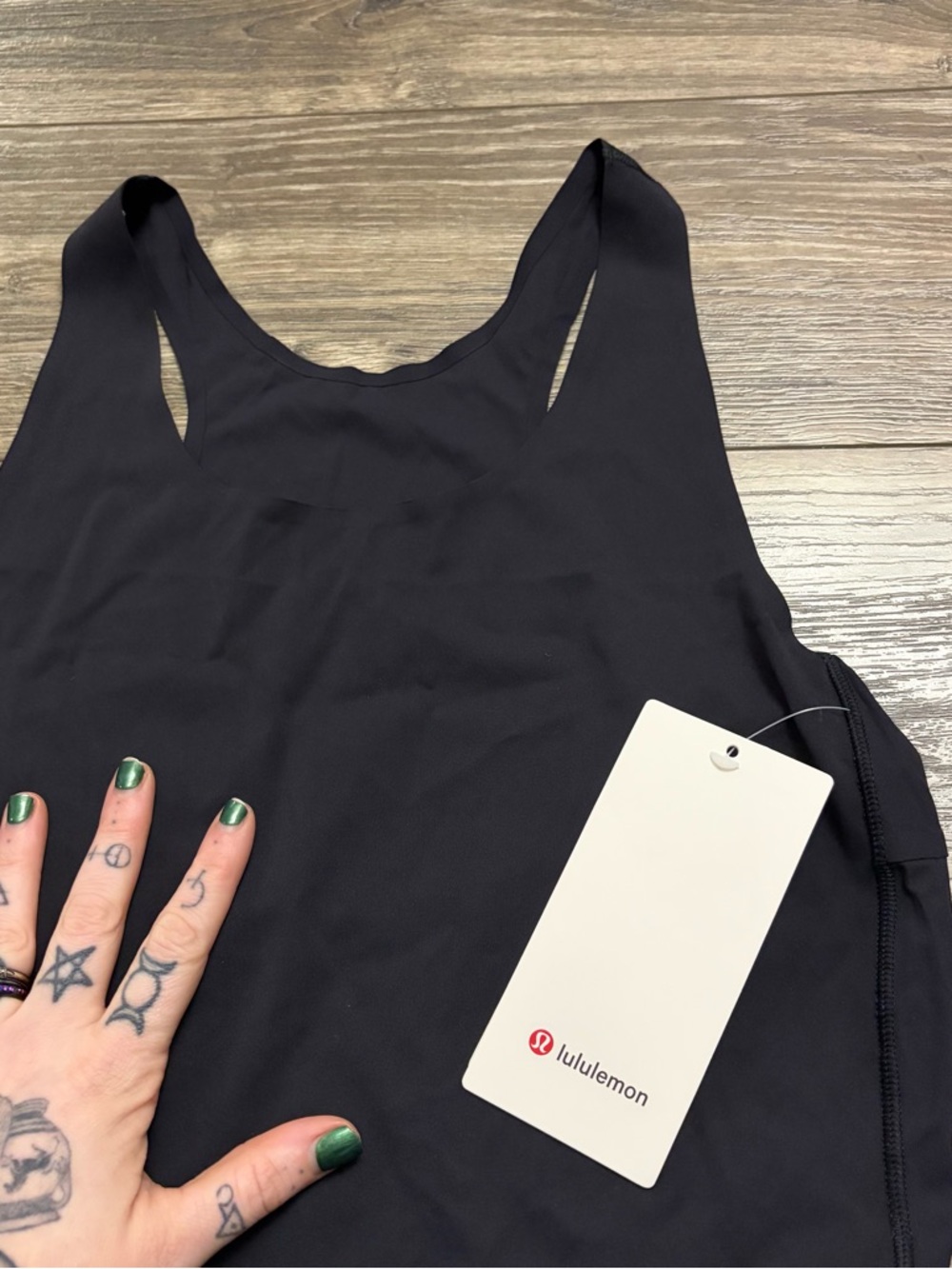 NWT Lululemon Fast and Free Tank Top *Light (Nightmoth) Size Large - Picture 4 of 8